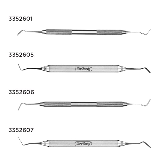 Hu-Friedy IPC Interproximal Carver, Double-Ended, #41 Round Handle, Stainless Steel, CVIPC