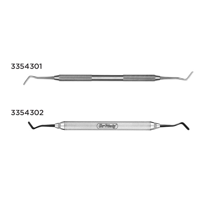 Hu-Friedy Plastic Filling Instrument, Double-Ended, Gregg #4/5, XTS Smooth Satin Steel, TNPFIG4/5