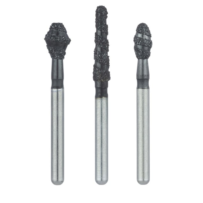 Meisinger FG Black Cobra Diamonds Super-Coarse Bur, 868-012, 5/Box