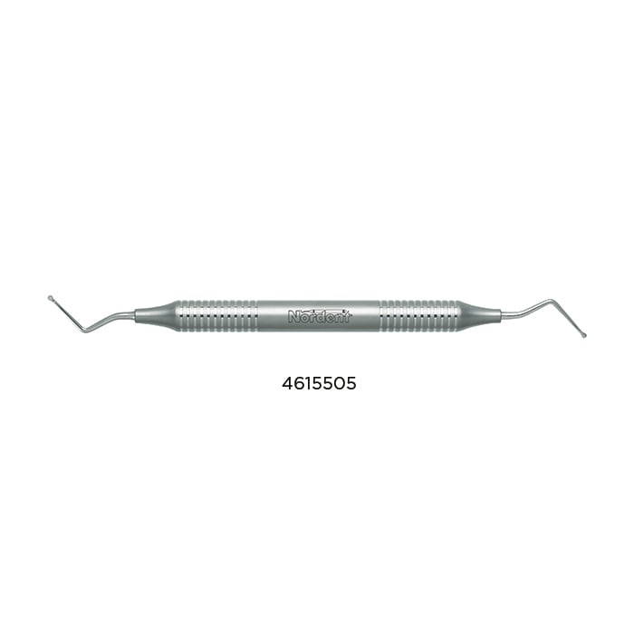 Nordent Endodontic Excavator, Extra Long Shank, Spoon #11L, Double End, Medium Round Handle, REC11L