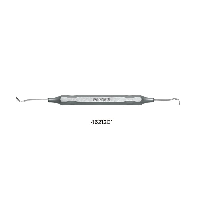 Nordent Orthodontic Scaler-Ligature Director #115, Double-Ended, DuraLite Round Handle, Surgical Stainless Steel, REOTN115