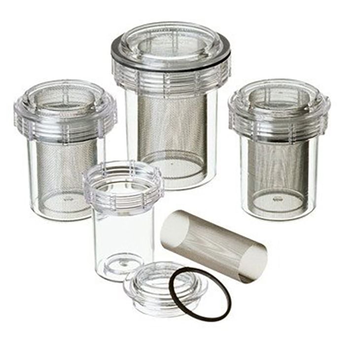 Evac-u-Trap Disposable Canister with Lid, Mesh Filter and Gasket, #2300, 12/Box