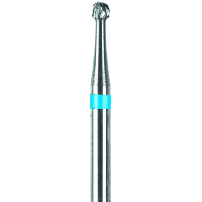 NTI Universal Cutter E, Regular Cross Cut, Round End Cylinder, HP Shank, Blue Band, 2.3mm Diameter, 16mm Head Length, UC295E-023