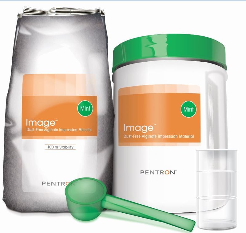 Kerr Image Dust-Free Fast Set Alginate, Mint Scented, 1 lb Pouches, 30/Box, 27460