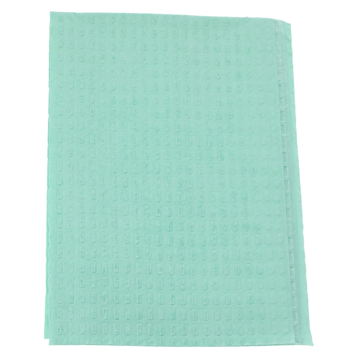 Tidi Patient Bib, 3-Ply Tissue + 1-Ply Poly Back, Waffle-Embossed, 13" x 18", Green, 500/Case, 917402 - Tidi Bib 13''x18'' 3+1 Ply 500/Cs Green - Image 1