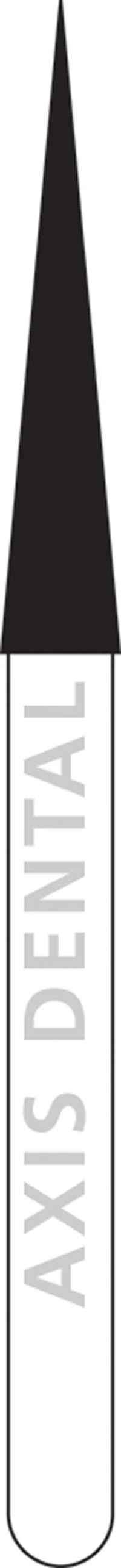 NTI HP Diamond Bur, Medium Grit, Needle Shaped, #859-018, 1.8 mm Diameter, 10.0 mm Length, Gray, M859-018HP, 1/Pk - NTI® HP Diamonds - Medium - #859-018 (10.0) - Image 1