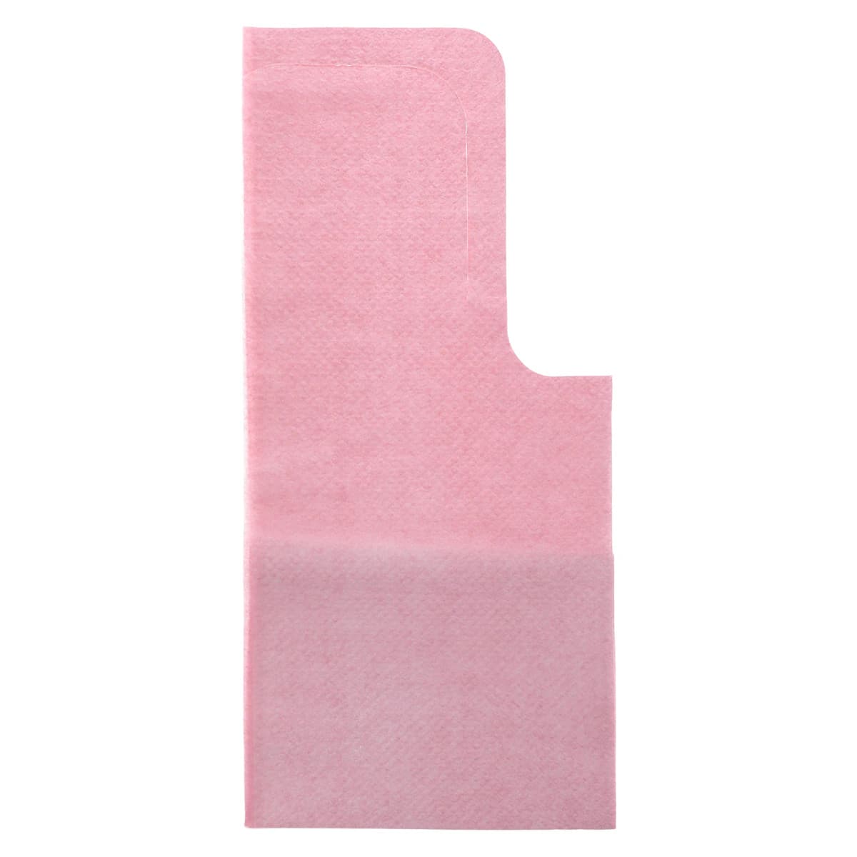 Tidi Chainless Bib with Ties, 18" x 25", Mauve, 1-Ply Tissue/1-Ply Poly, 250/Case, 917676 - Tidi - Chainless Bib 18''x25'' Mauve 250/Cs - Image 1