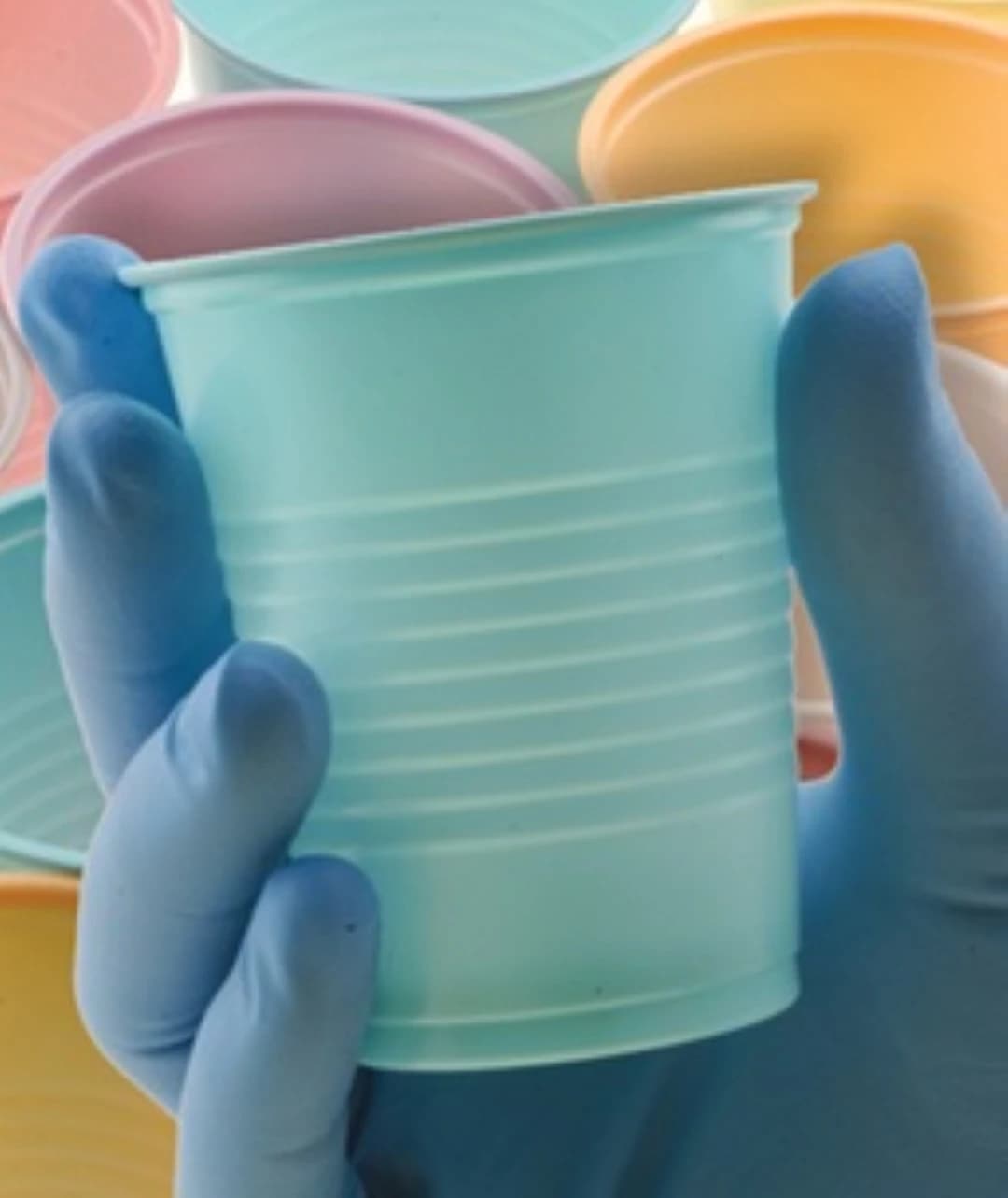 Crosstex Plastic Drinking Cups, 5 oz, Blue, Double-Coated, 1000/Case, CXBL - CROSSTEX PLASTIC CUPS, CXBL - Image 1