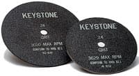 Keystone Carborundum Model Trimmer Wheel, Coarse, Reversible, 1 Hole, 12" x 1/4" x 1" (304.8 x 6.3 x 25.4 mm), 1/Pk, 1900630 - Keystone Carborundum Model Trimmer Wheel 1/Pk. Reversible, 1 Hole, 12â³ x 1/4â³ x - Image 1