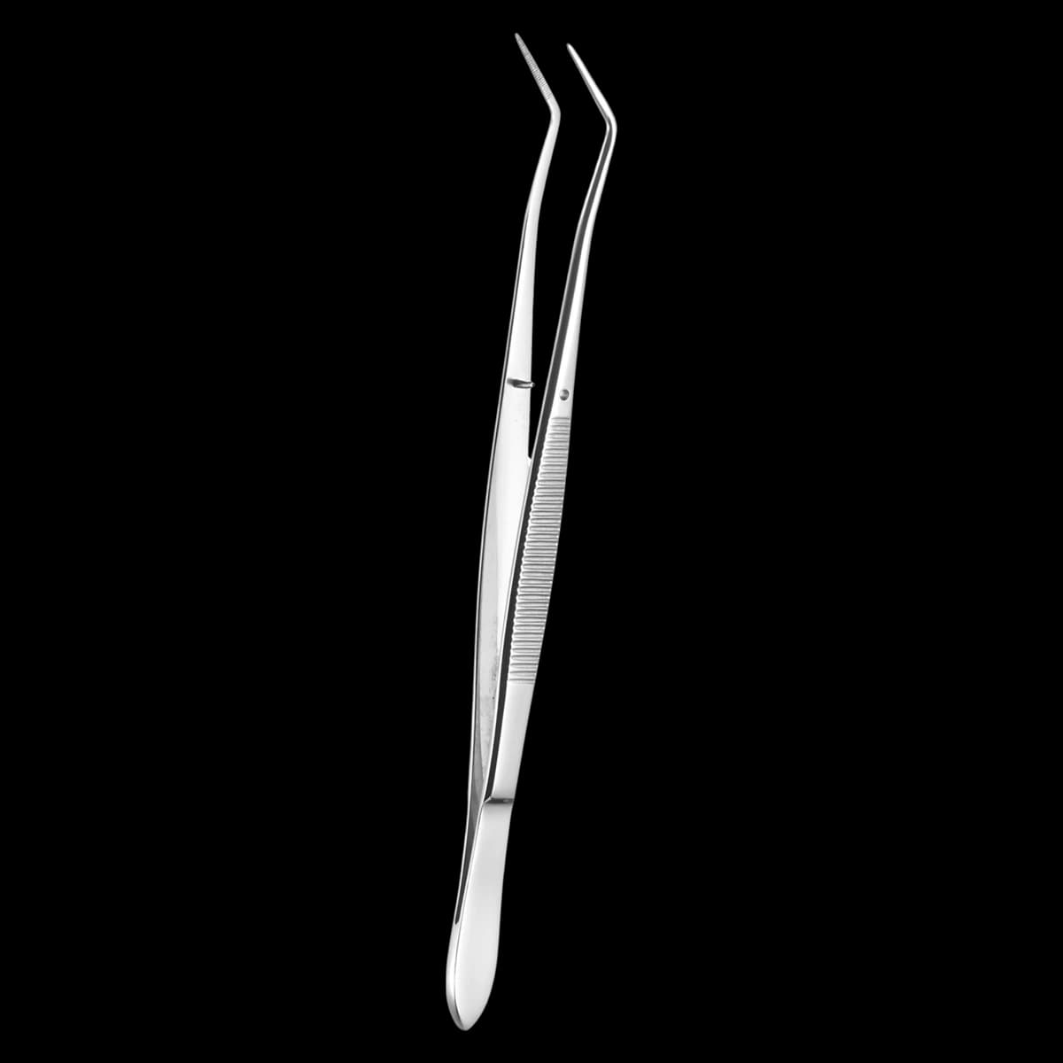 Meriam Serrated Cotton Pliers, Stainless Steel, A. Titan Instruments - Cotton Plier Meriam - Image 1