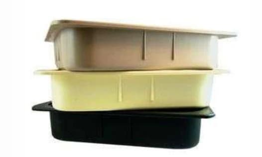 Plasdent Operation Tub, Teal/Aquamarine, 9-3/8" W x 11-1/2" L x 2-5/8" H with 3/4" Lip, 500TB14 - Tubs and Accessories, Operation Tub - Aquamarine - Image 1