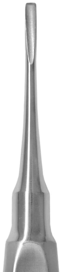 A. Titan Instruments Surgical Elevator Size 61, Thin Curved, Angled, 3mm Sharp Tip, Single End, German Stainless Steel, Each - Elevator Thin Curved - Image 1