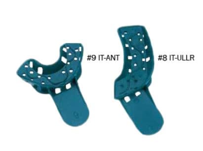 Plasdent Excellent Disposable Impression Trays, #8 Upper Left/Lower Right, Perforated, Teal, 12/Bag, IT-ULLR - Excellent Disposable Impression Trays, # 8, Upper Left/Lower Right, 12/Pk, IT-ULLR - Image 1