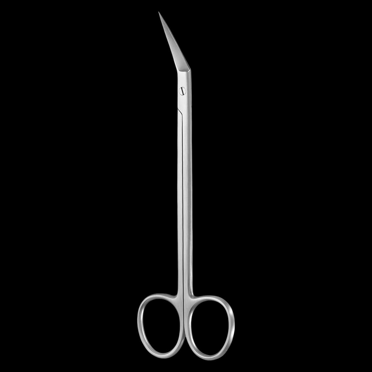 A. Titan Instruments Locklin Oral Surgery Scissors, Closed Handle, Serrated, 6.25 in, 1 Each - Locklin Oral Surgery Scissor Close Handle - Image 1