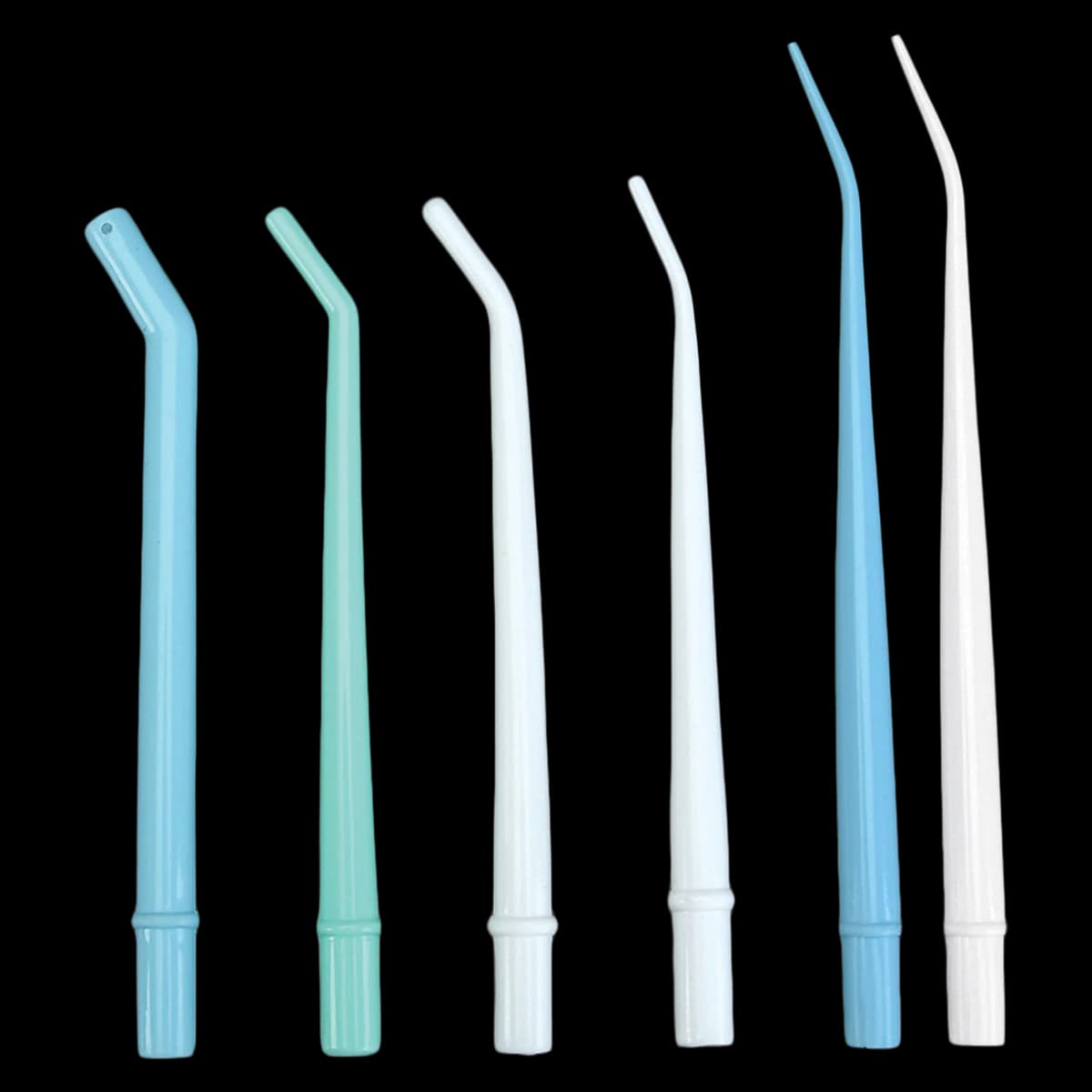 Plasdent OralSurge II Disposable Surgical Aspirator Tips, Aquamarine, 1/4" Orifice, 6-1/2" Length, 25/Pk, 8020LG-4 - OralSurge II Surgical Aspirator Tip Aqua 1/4" 25/Pk - Image 1