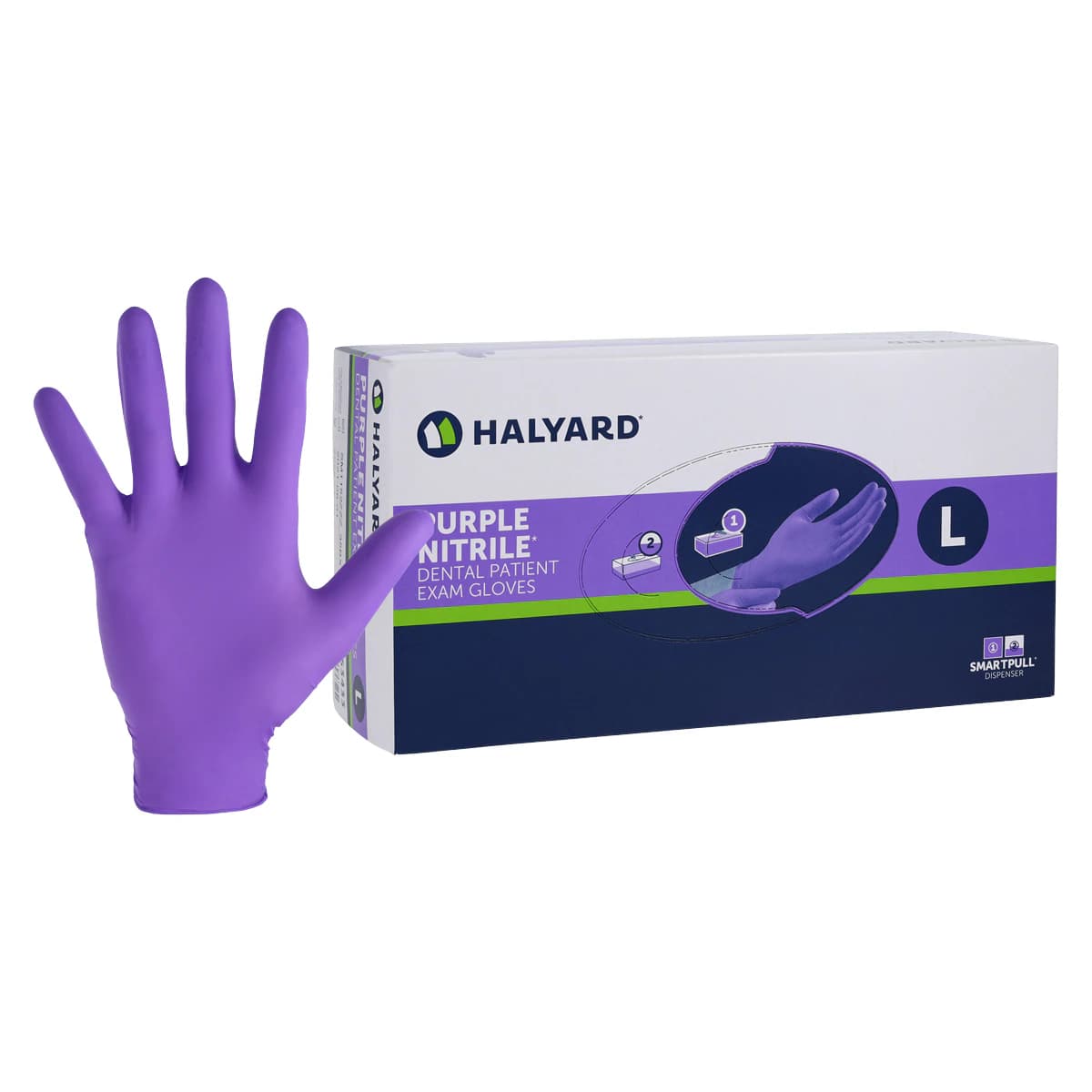 PURPLE NITRILE* Exam Gloves, Powder-Free, Latex-Free, Non-Sterile, Textured, Large, Purple, 100/Box - PURPLE NITRILE* Exam Gloves Large Box of 100 - Image 1