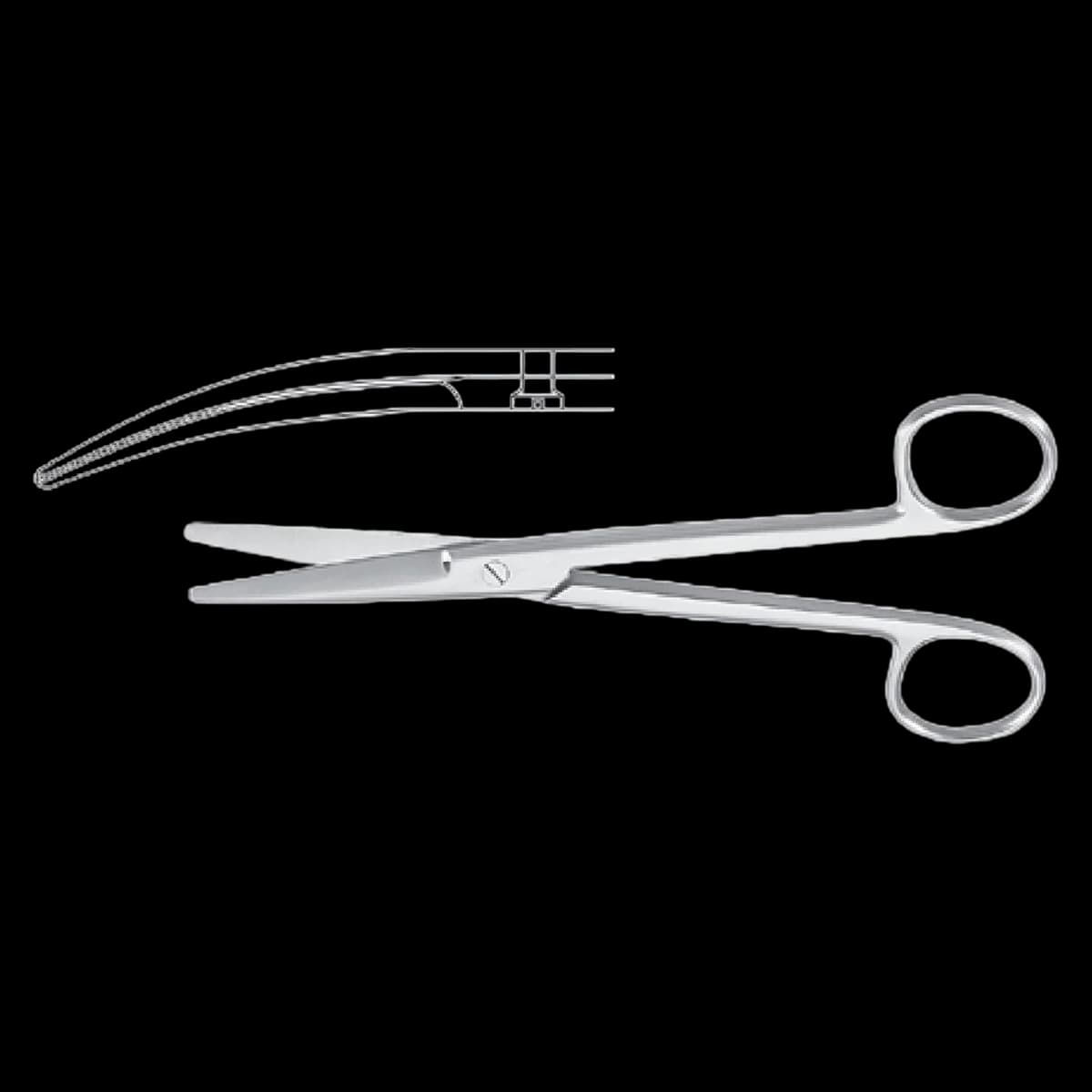 Meister-Hand Mayo Dissecting Scissors, Curved, 6-3/4", Stainless Steel, Each - Scissors Mayo Dissecting Cvd - Image 1