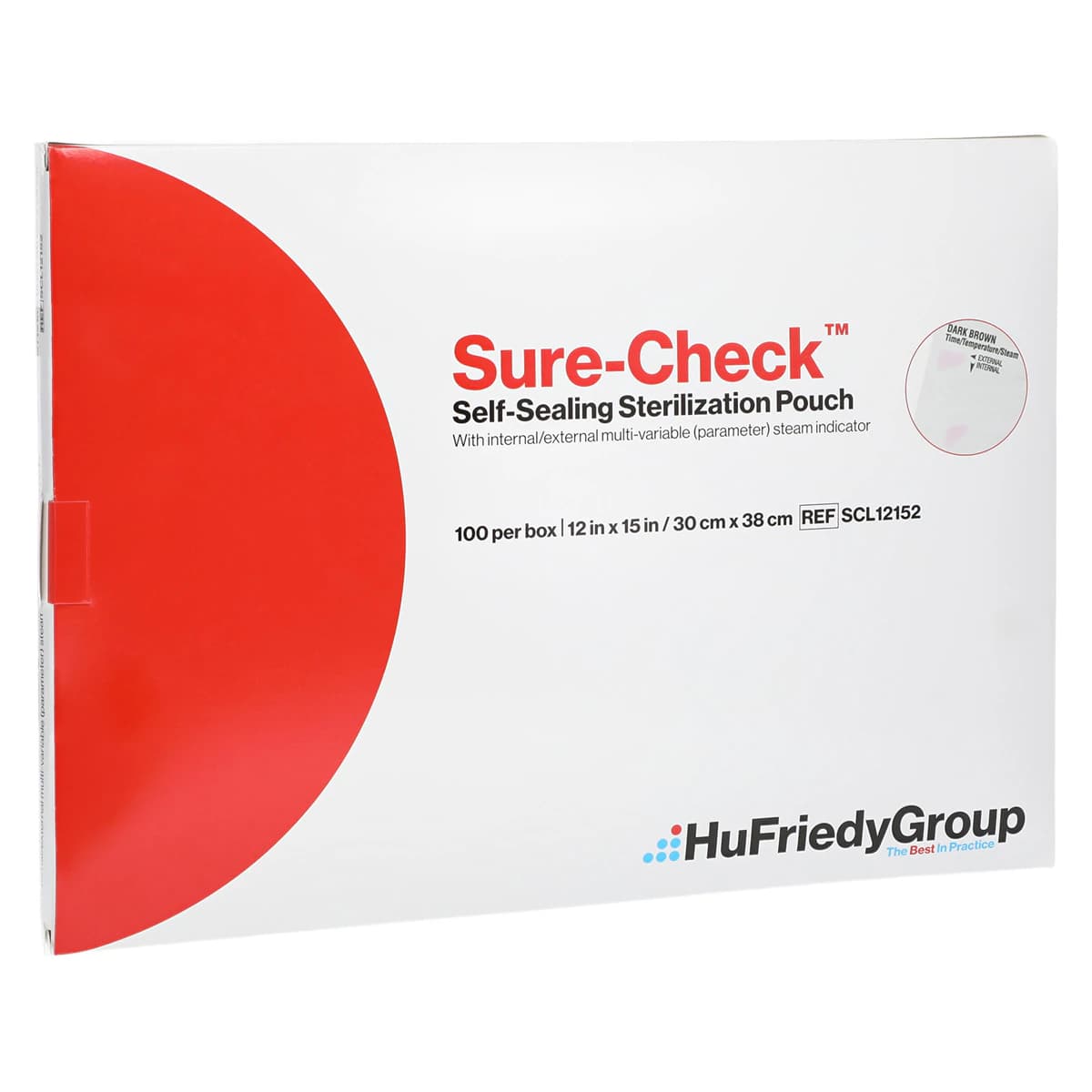 Sure-Check Self-Sealing Sterilization Pouches, 12" x 15", 100/Box, SCL12152 - Sure-Check Pouches 12"x15" (100) - Image 1