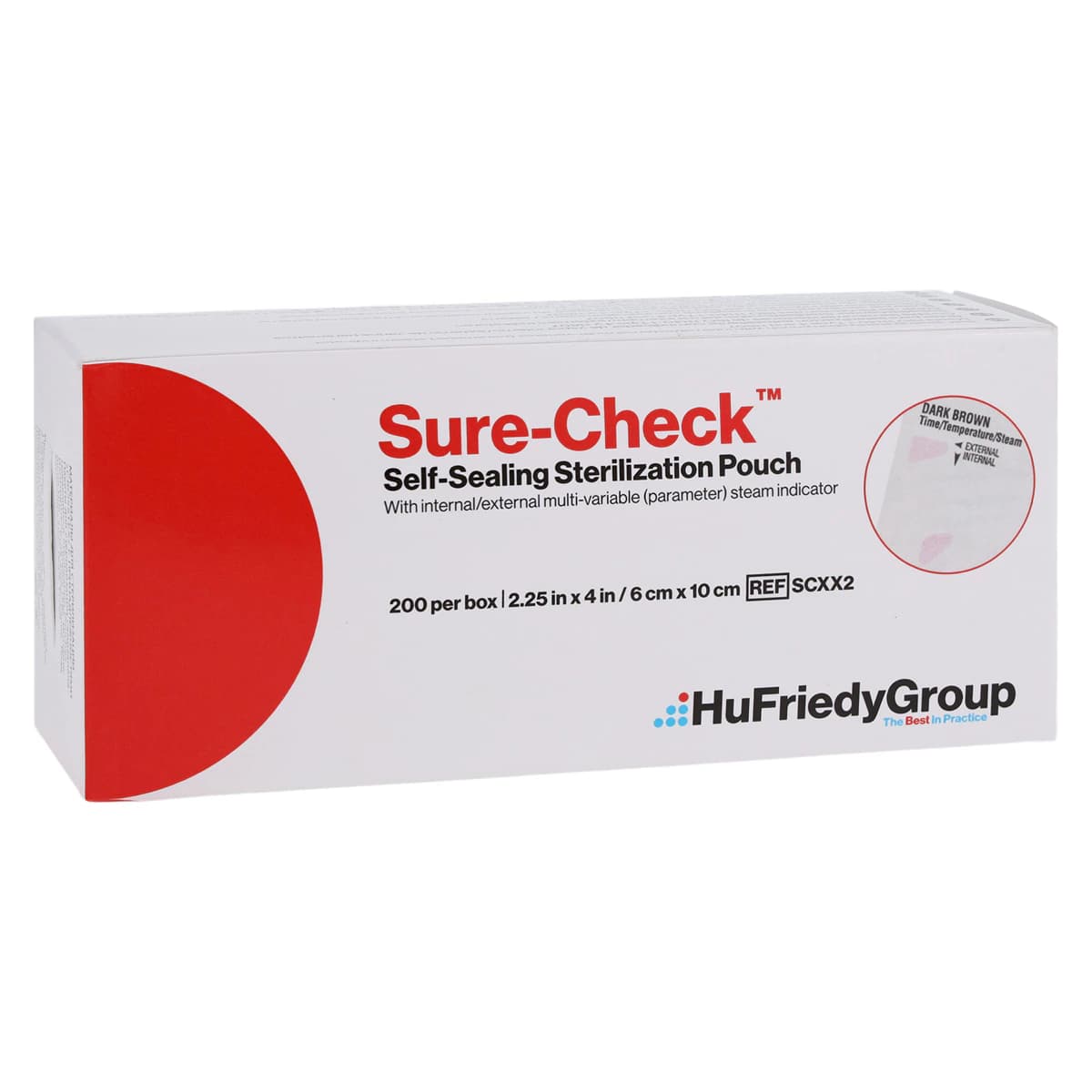 Sure-Check Self-Seal Sterilization Pouches, 2.25" x 4", 200/Box, SCXX2 - Sure-Check Self-Seal Sterilization Pouches - Image 1