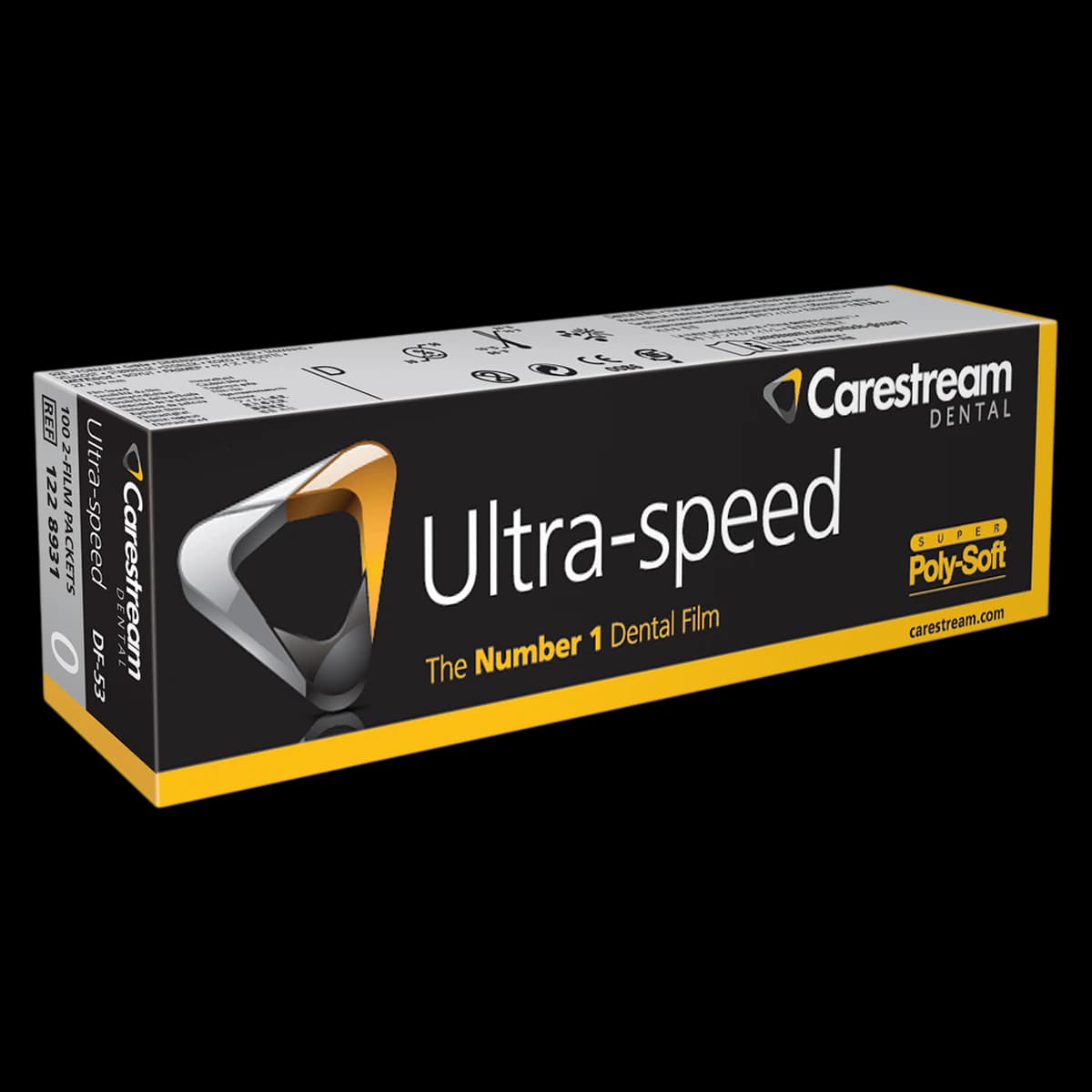 Carestream Ultra-Speed Dental X-Ray Film DF-53, Size 0, Double Film, Super Poly-Soft Packets, 100/Box, 1228931 - -DF-53 Size 0 ULTRA-SPEED Double Film - Poly (100) - Image 1