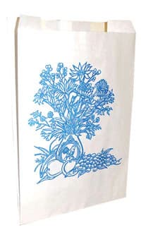 Fox Converting Dental Chairside Waste Bags, Paper, Blue/White, 200/Box, 420653960 - Dental Chairside Waste Bags - Image 1