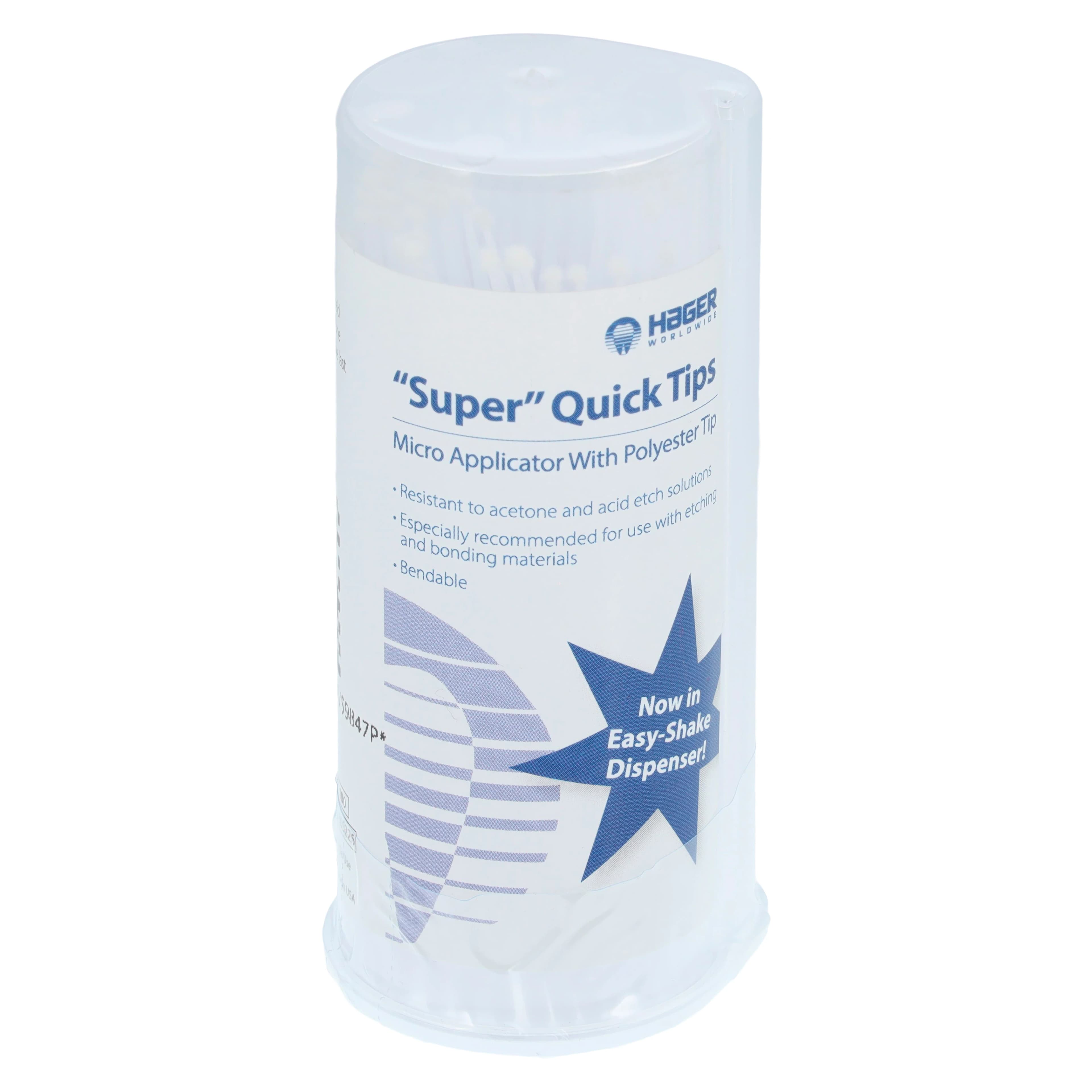 Super Quick-Tips Disposable Micro Applicators, White, Regular, 100/Pk, 605226 - Disposable Super Quick-Tips, White, 100/Pk - Image 1