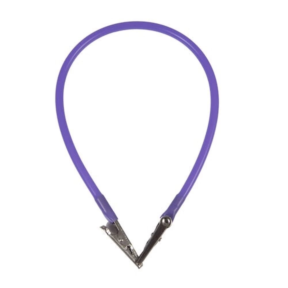 Hager Worldwide Super Bib Clip, Purple, 14", Reusable, 1/Pkg, 605282 - Super Bib Clips - Purple, 1/Pkg - Image 1