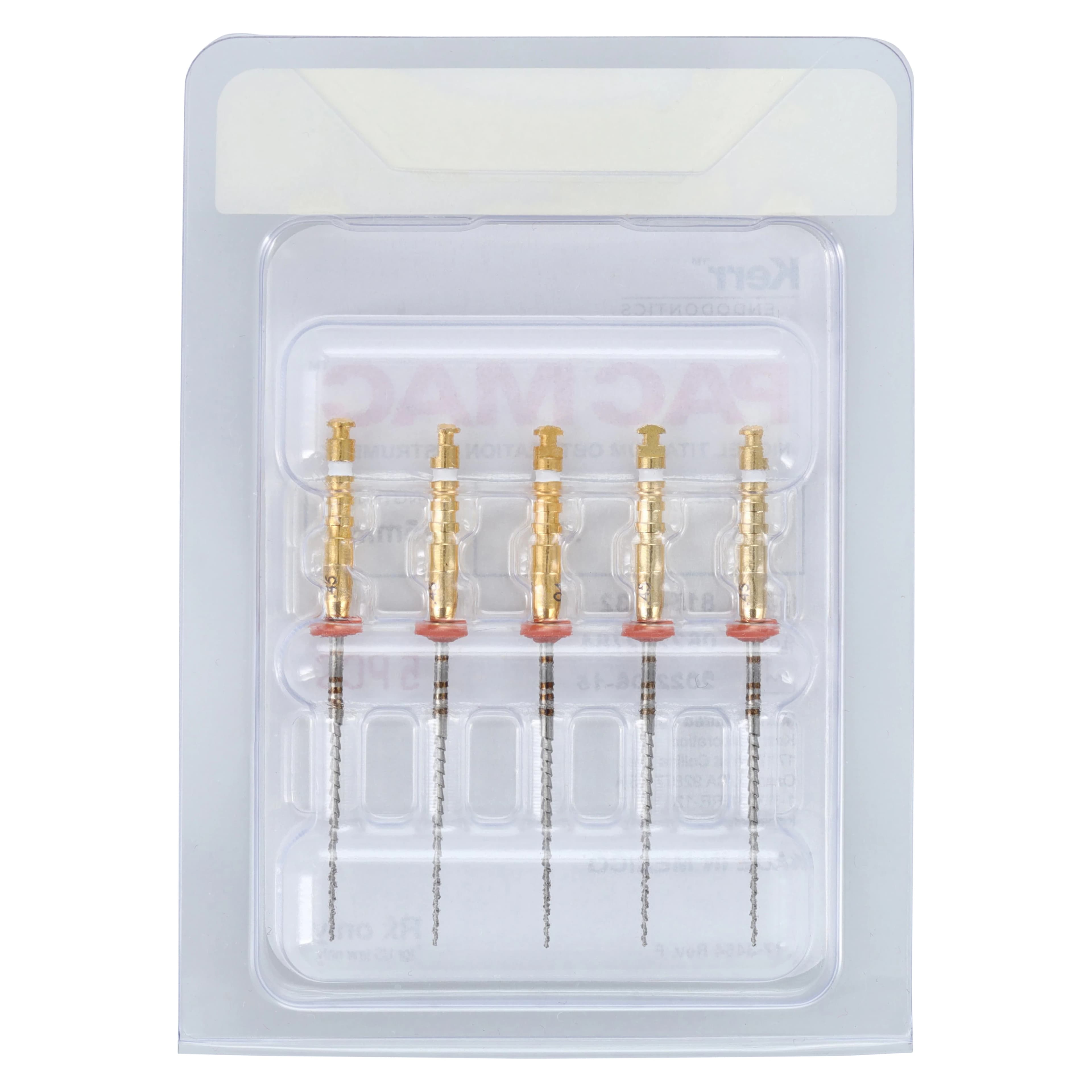 Kerr PacMac Nickel Titanium Gutta Percha Condenser, #45, .04 Taper, 25 mm, White, 5/Pk, 815-7532 - GUTTA CONDENSORS 04 25 mm NO 45 (5) - Image 1