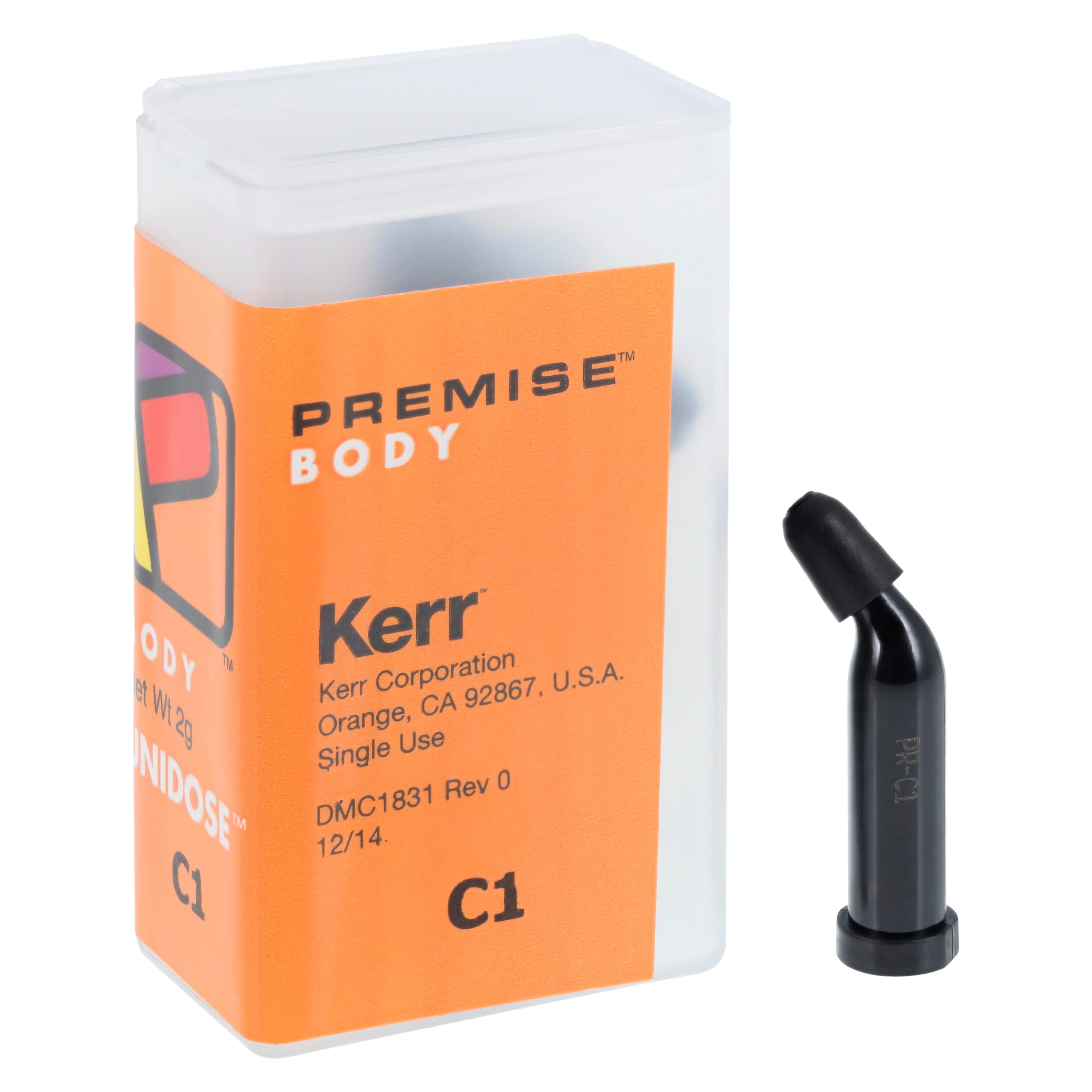 Premise Universal Nanofilled Composite, Unidose Refill, Body Shade C1, 0.2 g, 20/Pk, 32659 - Premise Universal Body C1 0.2g Unidose Refill Pack of 20 - Image 1