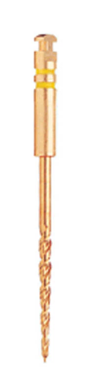 LA Axxess Line Angle Instrument, #1 Small, 0.20 Tip, 0.06 Taper, Stainless Steel, Yellow, 6/Pkg, 815-1401 - #1 .06 LA Axxess Bur LASS Small Tip Pack of 6 - Image 1