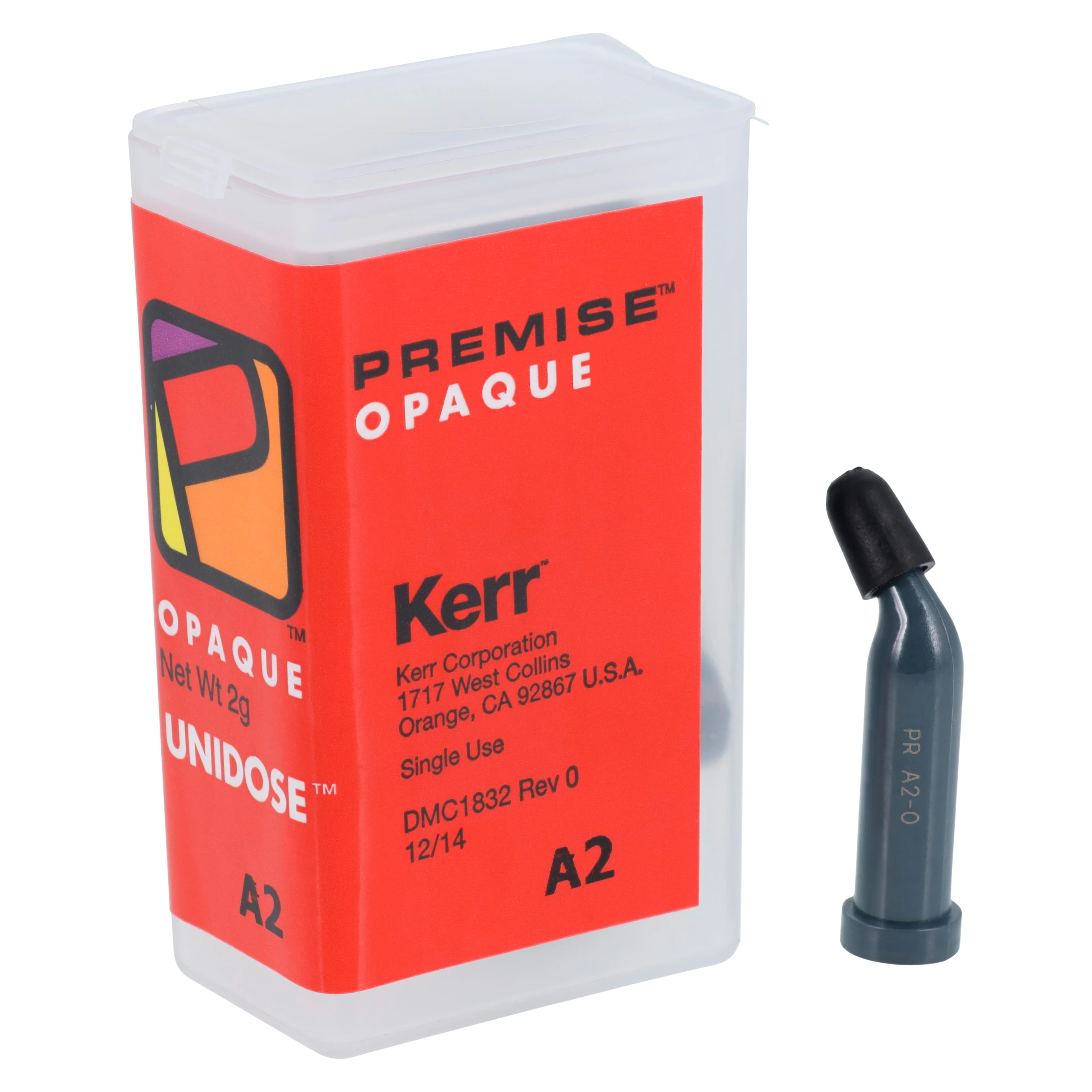 Premise Universal Nanofilled Composite, Opaque A2, 0.2 g Unidose Tips, Refill Pack of 20, 32668 - Premise Opaque A2 0.2g Unidose Refill Pack of 20 - Image 1