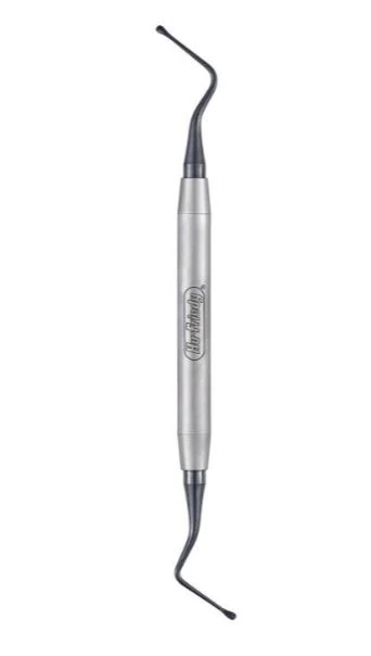 Hu-Friedy 84 DE Lucas Surgical Curette, Black Line, Double-Ended, Immunity Steel, CL84X - 84 DE Lucas Surgical Curette Black Line - Image 1