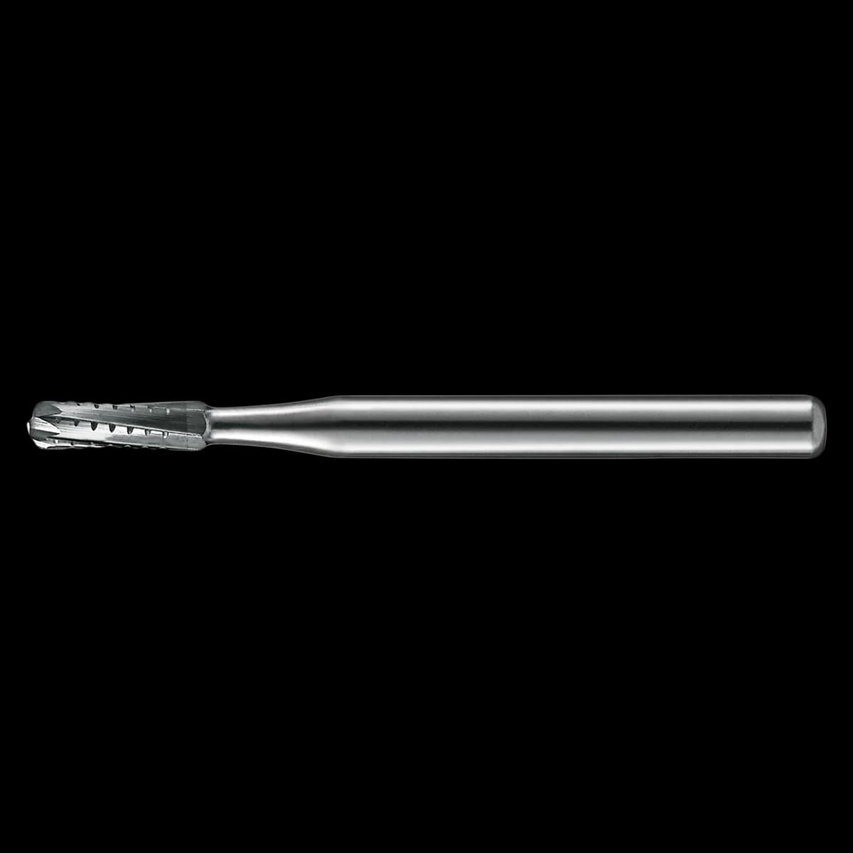 Kerr FGSS 1557 Carbide Bur, Straight Round End Crosscut, Friction Grip Short Shank, 1mm Diameter, 3.7mm Length, 10/Pk - Kerr Operative Carbide Burs FGSS 1557 10/Pk - Image 1