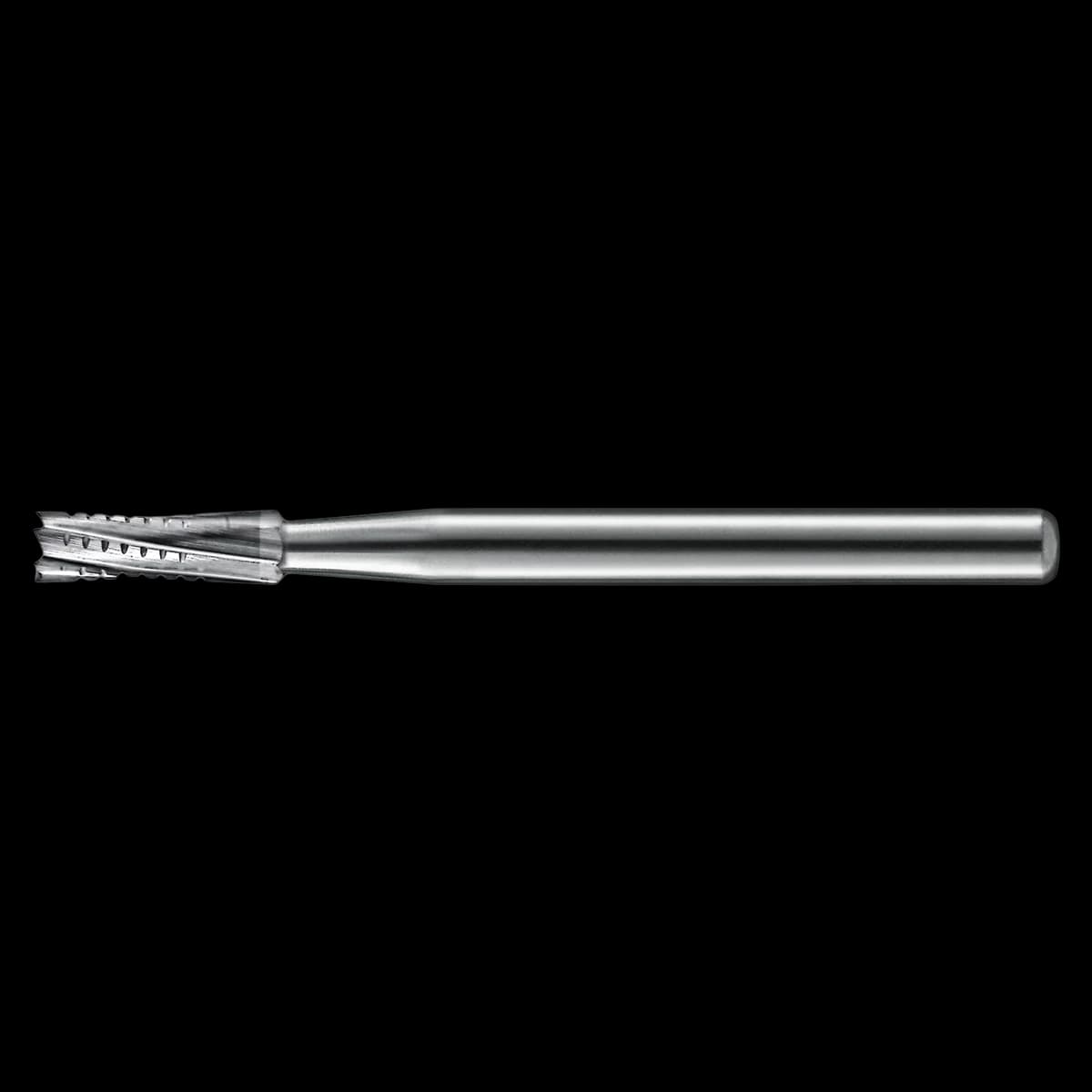 Kerr FGSS 557 Carbide Bur, Straight Flat End Crosscut, Friction Grip Short Shank, 1 mm Diameter, 3.7 mm Length, 10/Pk, FGSS557-KC0 - Kerr Operative Carbide Burs FGSS 557 10/Pk - Image 1