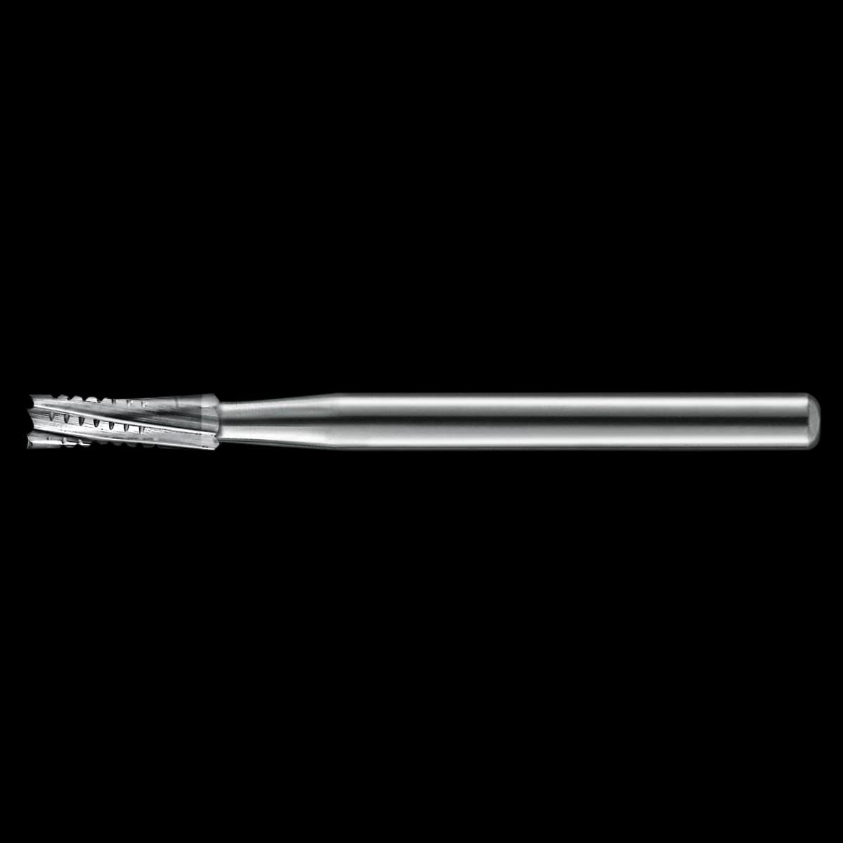 KaVo Kerr Operative Carbide Bur, Friction Grip Short Shank, Straight Flat End Crosscut 6-Flute, #557, 1 mm Diameter, 3.7 mm Length, 100/Pk, FGSS557-KCC - Operative Carbide Bur, Friction Grip Short Shank, 557, 100/Pk, FGSS557-KCC - Image 1