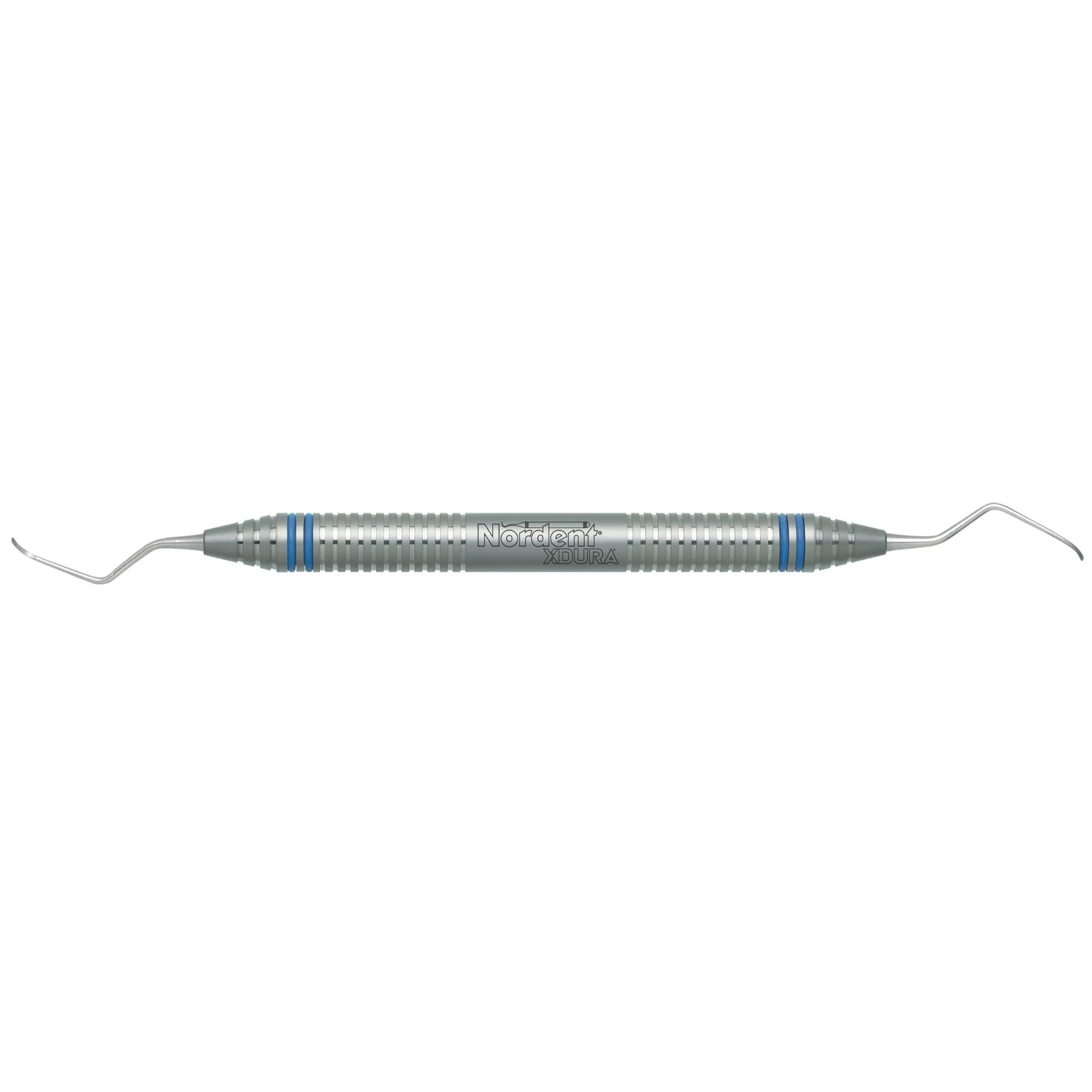 Nordent XDURA Barnhart #1-2 Universal Curette, Double-Ended, DuraLite ColorRings Handle - Barnhart 1/2 XDURA - Image 1