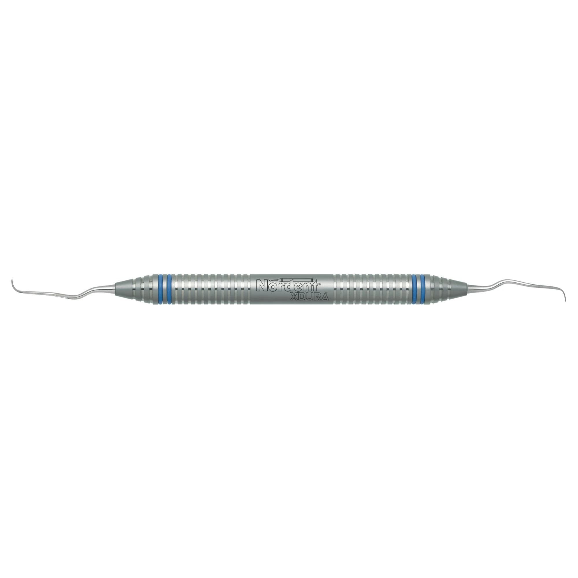 Nordent XDura Gracey Curette #13-14, Double-Ended, Long Shank, DuraLite ColorRing - Xdura Curette DE TruGracey #13-14 Long Shank DuraLite ColorRing - Image 1