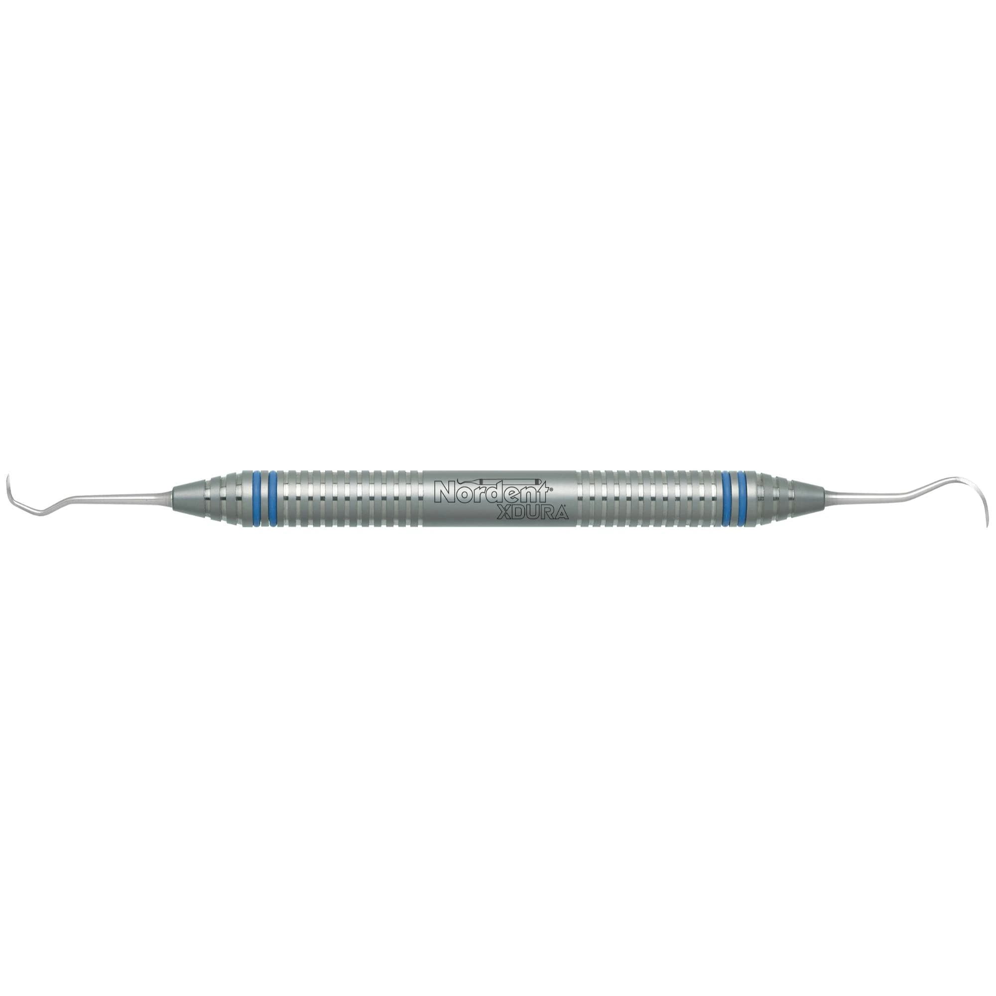 Nordent XDURA Anterior Jacquette #1S-Sickle N5 (5-33) Double-Ended Scaler with DuraLite ColorRings Handle - XDURA® Scalers - Anterior Jacquette #1S-Sickle N5 (5-33) - DuraLite® ColorRings - Image 1