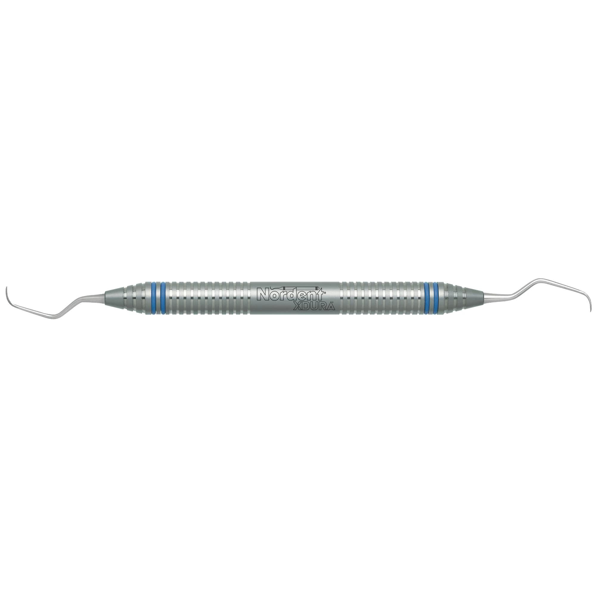 XDURA Universal Curette, Double-Ended, Langer #5-6, DuraLite ColorRings Handle, Stainless Steel, CENSLN5-6 - XDURA® Universal Curettes - Langer #5-6 - DuraLite® ColorRings - Image 1