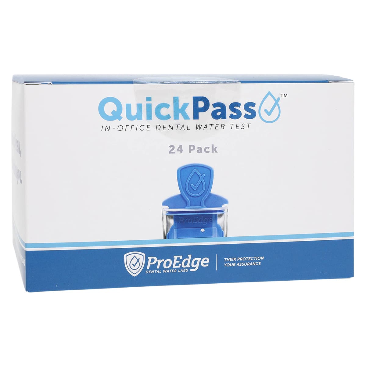 ProEdge QuickPass In-Office Dental Waterline Test, HPC Paddle with Germicidal Neutralization, 24/Pack, 62401 - QuickPass In-Office Dental Water Test 24 Pk Per Box , 62401 - Image 1
