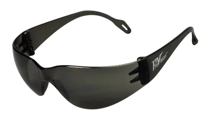 ProVision Econo Wraps Safety Eyewear, Gray Frame/Gray Lens, Anti-Fog, Anti-Scratch, UV-Protective, One Size Fits All, 1/Pkg, 3601G - Econo Wrap Eyewear - Gray, 1/Pkg - Image 1
