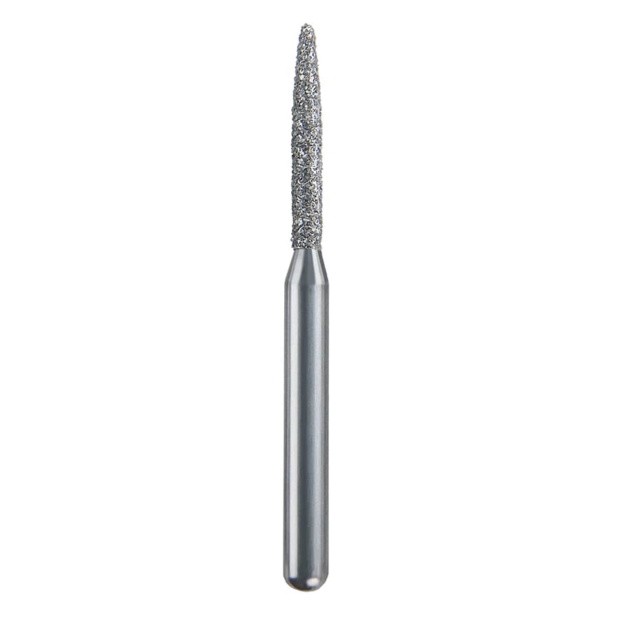 Spring Health Products Coarse Flame Diamond Bur, FG 862-012, Single-Use, 25/Pack, #260.8C - #260.8 Coarse Flame Spring Diamond FG 862-012 Single-Use Pack of 25 - Image 1
