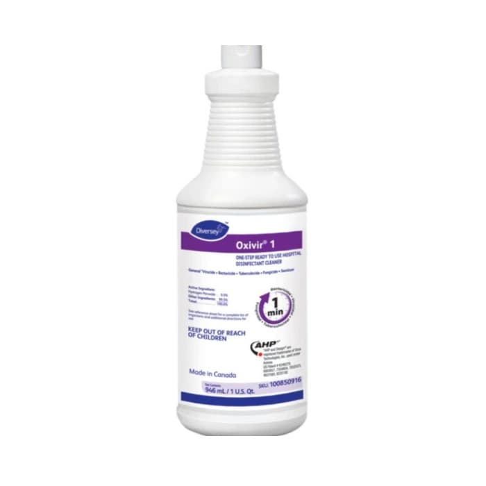 Oxivir 1 RTU Surface Disinfectant Cleaner Spray, 32 oz Bottle, 100850916 - Oxivir® 1 RTU Surface Spray 32oz Bottle - Image 1