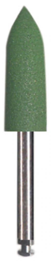 Dedeco Classic Midget Polishers, RA, Shape #15, Green, Coarse, 12/Box - Green Midgets RA 15 12/Bx - Image 1