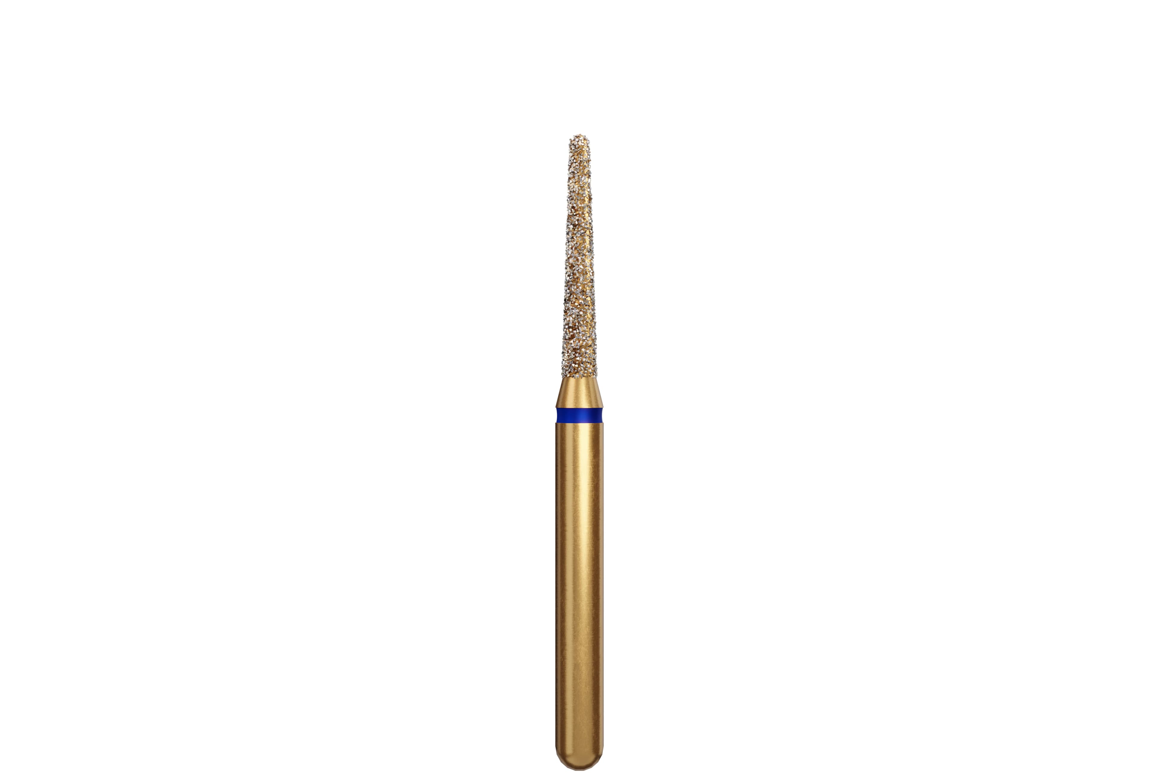Alpen Multilayer Diamond Bur, FG, Round End Taper, #856-014, Medium, Blue, 1.4 mm Head, 5/Pk, 60032283 - Alpen Diamond Burs, FG, Round End Taper, Coarse, Green, # 856-014C, 5/Pk, 60032283 - Image 1