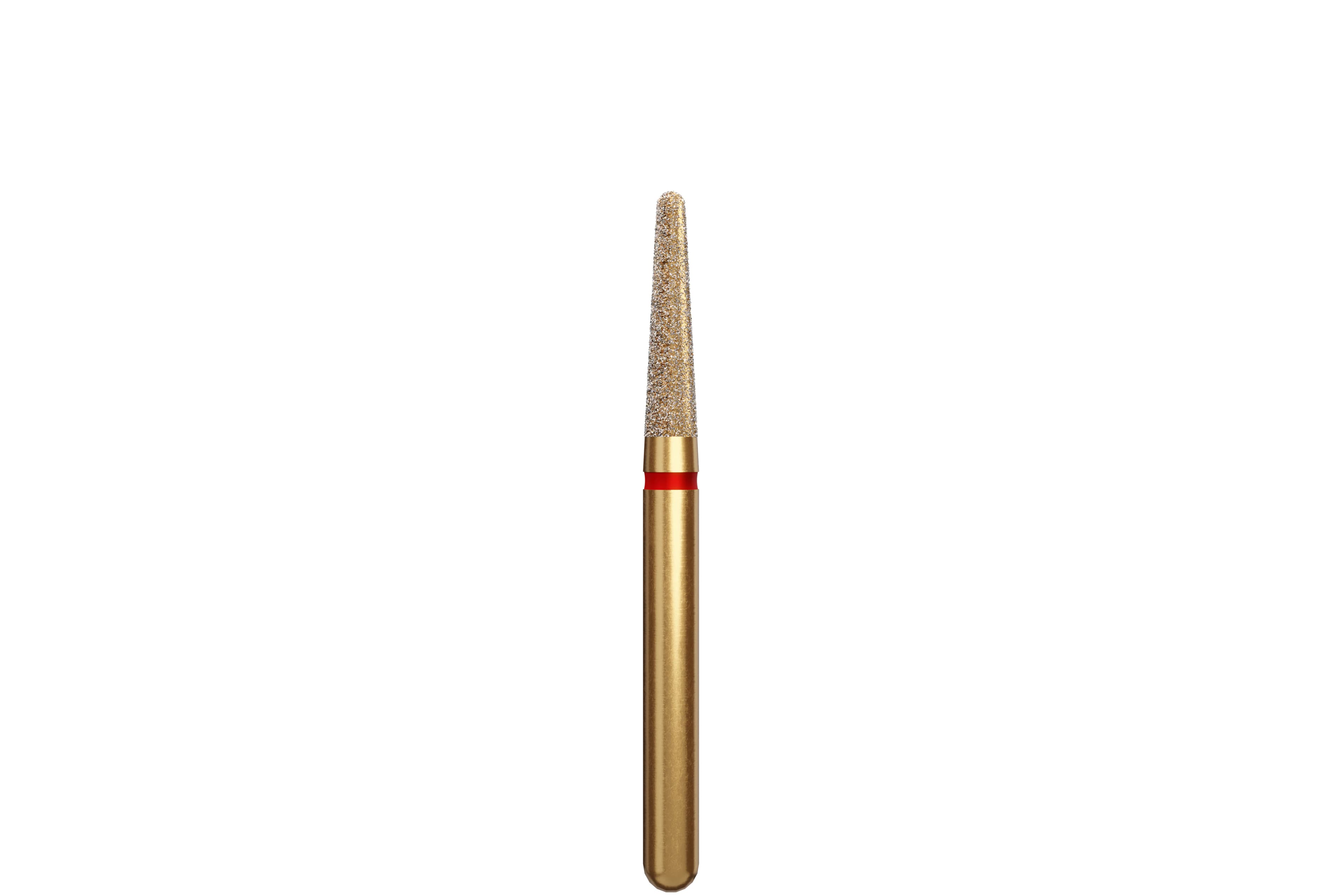 Coltene Alpen Multi-Use Multilayer Diamond Bur, Fine Grit, Round End Taper, FG, #856-016, 1.6 mm Head Diameter, 7 mm Head Length, 5/Pkg - Alpen® Diamonds - Fine - #856-016 (7.0) - Image 1