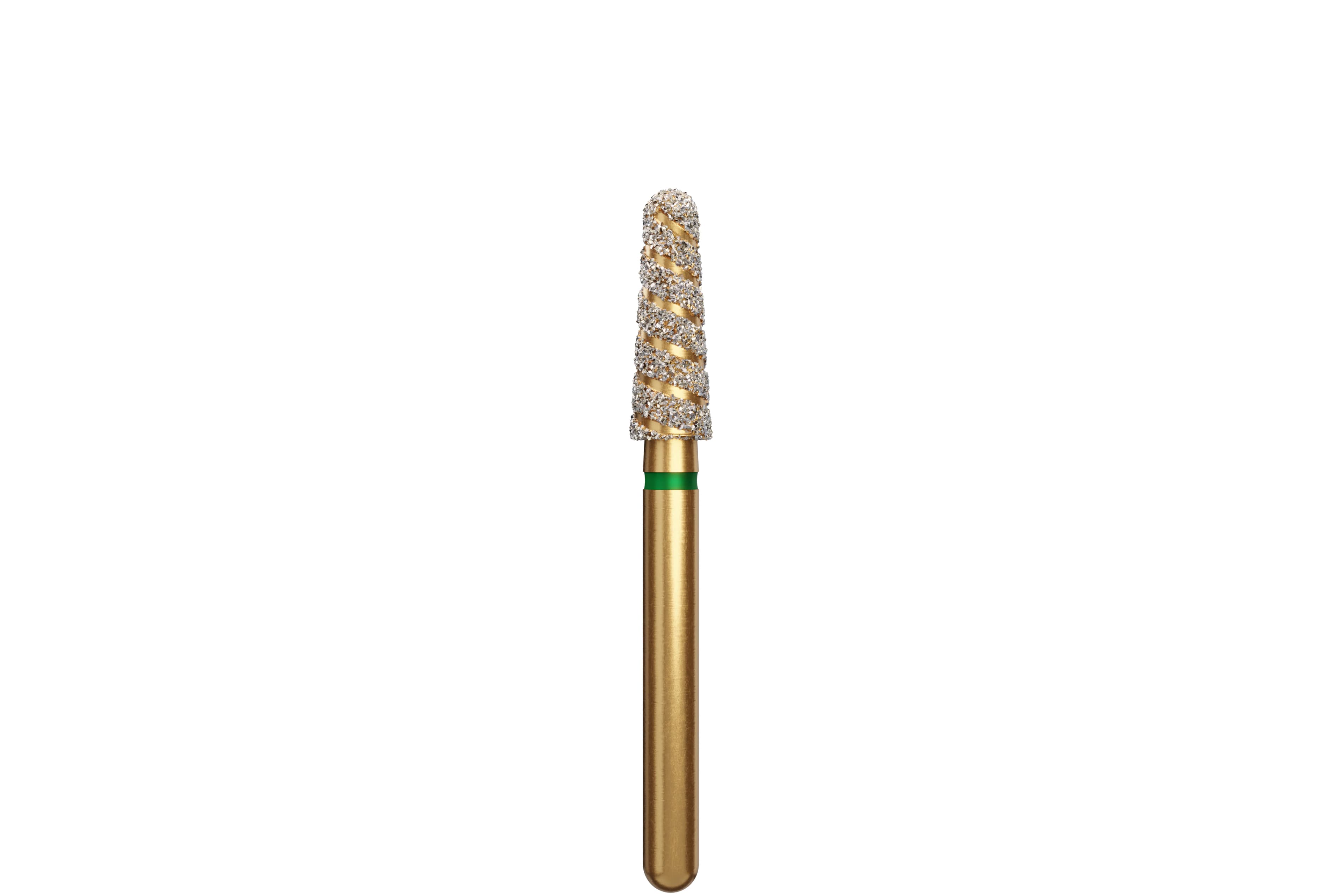 Alpen TurboCut Diamond Bur, FG, Round End Taper, Super Coarse, Black, #856-025SC, 2.5 mm, 5/Pk, 60032373 - Alpen Diamond Burs, FG, Round End Taper, Super Coarse, Black, # 856-025SC, 5/Pk, 60032373 - Image 1