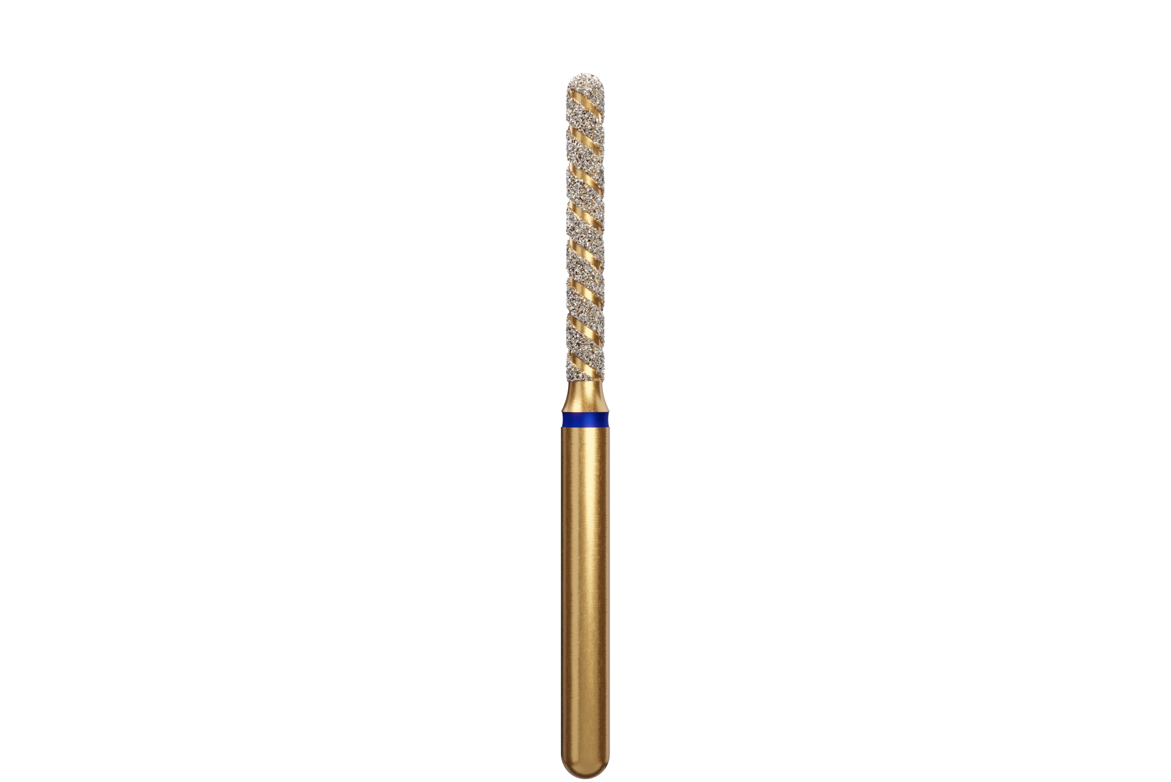Alpen TurboCut Diamond Bur, FG, Round End Cylinder, Medium, Blue, #882-014M, 1.4 mm Head, 10 mm Head Length, 5/Pk, 60032629 - Alpen Diamond Burs, FG, Turbocut, Round End Cylinder, Medium, Blue, # T882-014M, 5/Pk, 60032629 - Image 1