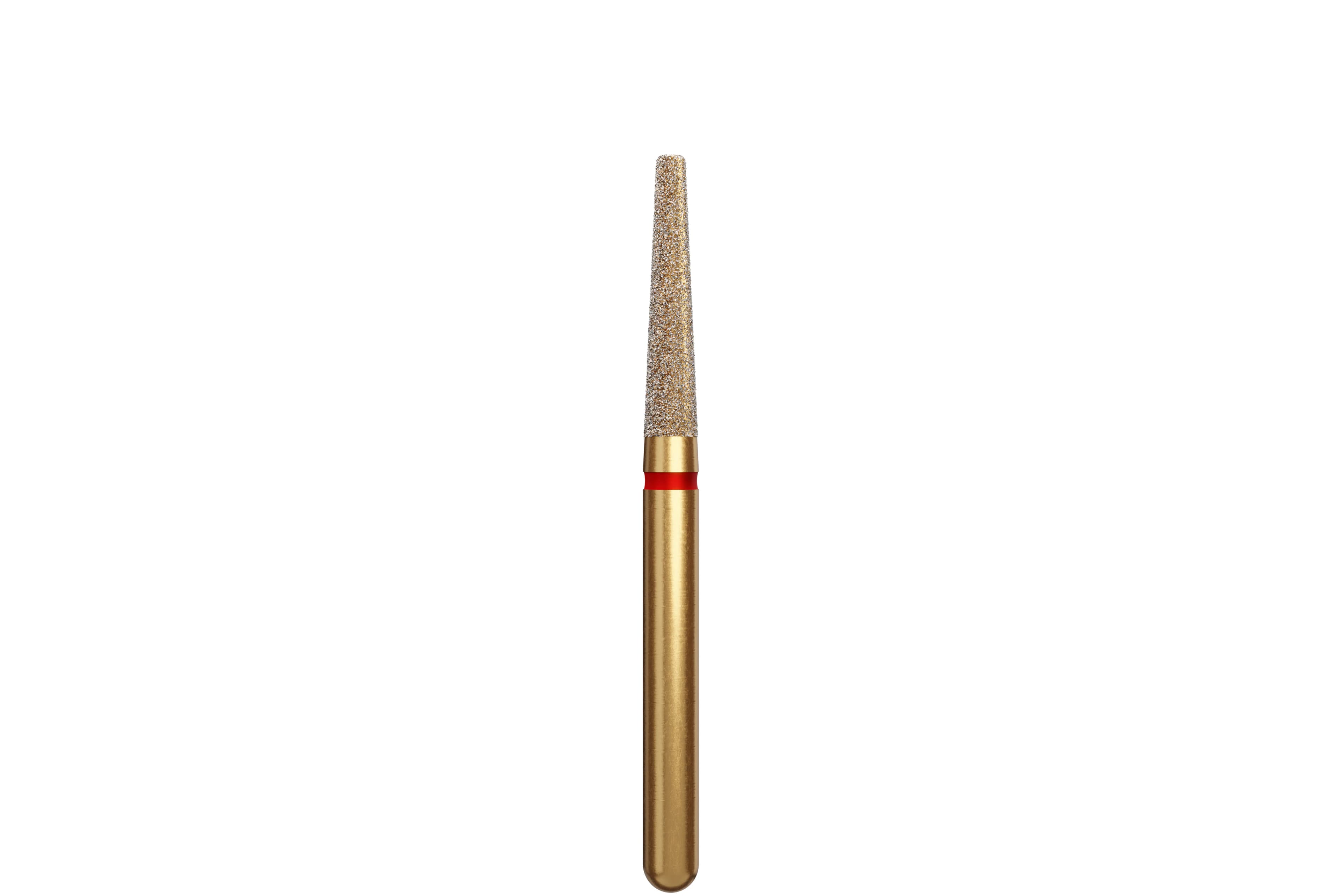 Coltene Alpen Multi-Use Multilayer Diamond Bur, FG, Fine, Round Edge Taper, #847R-016, 1.6 mm Head Diameter, 8 mm Head Length, 5/Pkg - Alpen® Diamonds - Fine - #847R-016 (8.0) - Image 1