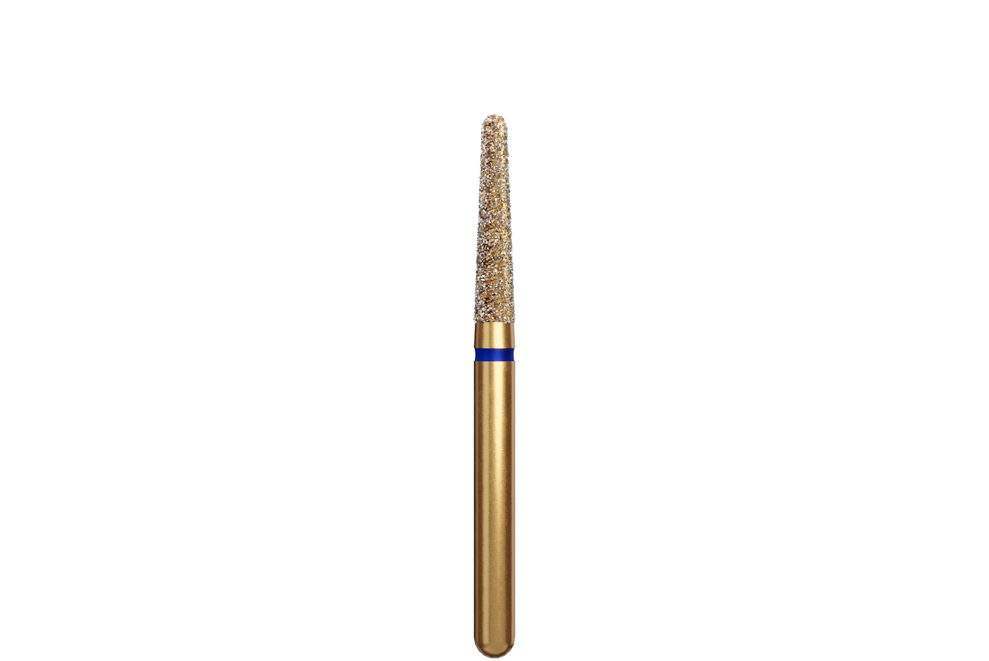 Alpen Multi-Use Multilayer Diamond Bur, Round End Taper, FG, Medium Grit, Blue, #850-018, 1.8 mm Head Diameter, 8 mm Head Length, 5/Pkg - Alpen® Diamonds - Medium - #850-018 (8.0) - Image 1